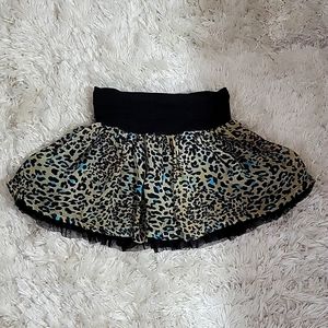 Girls cheetah print skort